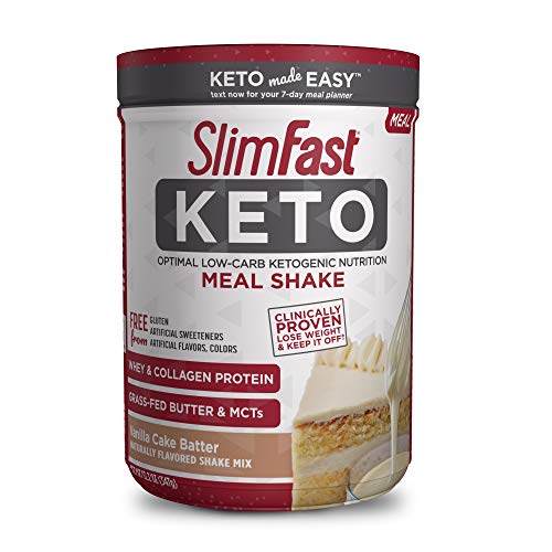 Slimfast Keto Meal Replacement Shake Powder - Vanilla Cake Batte