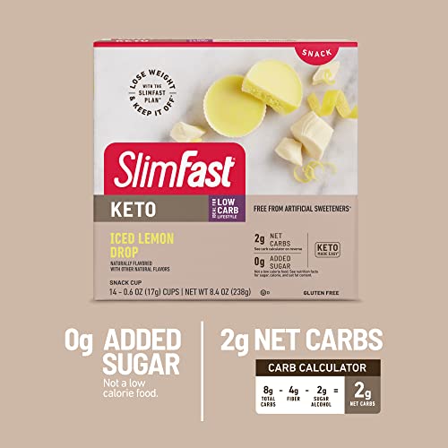 SlimFast Low Carb Snacks, Keto Friendly for Weight Loss with 0g ...