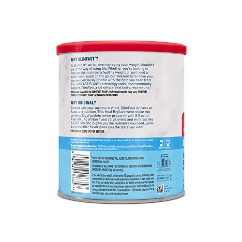 SlimFast Meal Replacement Powder, Original Rich Chocolate Royale...