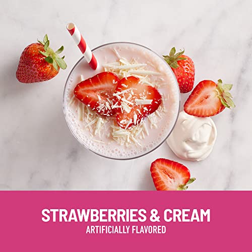 SlimFast Meal Replacement Powder, Original Strawberries & Cream,...