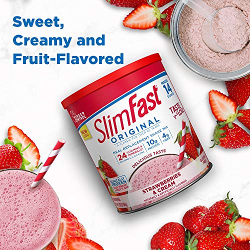 Slimfast Original Strawberries &Amp; Cream Meal Replacement Shake Mi