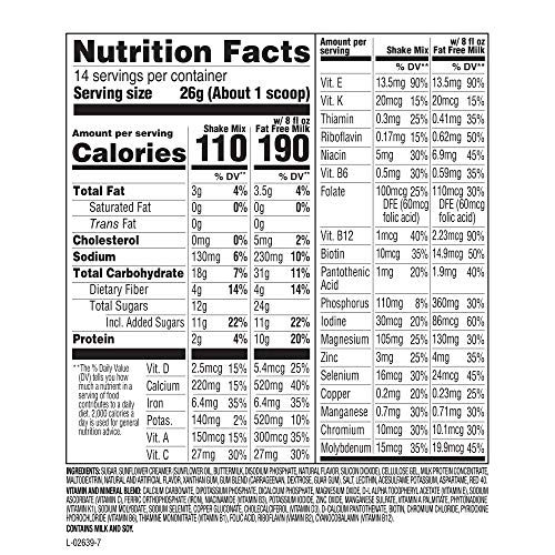 Slimfast Original Strawberries &Amp; Cream Meal Replacement Shake Mi