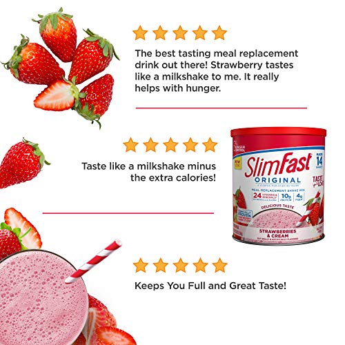 Slimfast Original Strawberries &Amp; Cream Meal Replacement Shake Mi