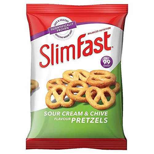 Slimfast Snack Bag Sour Cream &Amp; Chive Pretzels - 23G