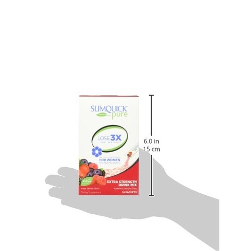 Slimquick Pure Extra Strength Mixed Berry Drink Mix, Powerful Di