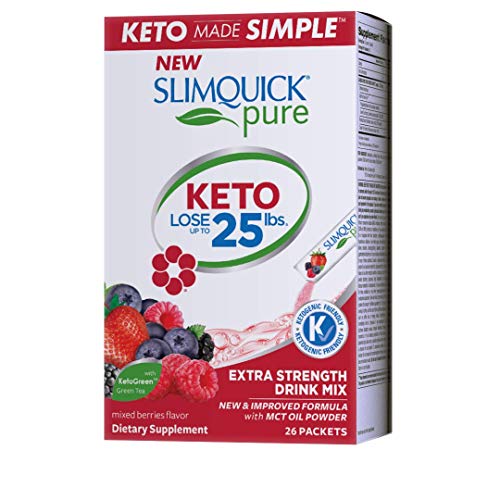 Slimquick Pure Extra Strength Mixed Berry Drink Mix, Powerful Di