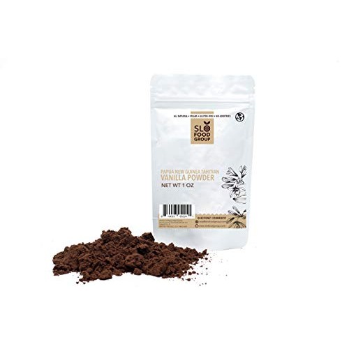 Slofoodgroup Tahitian Vanilla Bean Powder, Whole Ground Tahitian