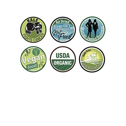 Savory Organic Kale Chips | Vegan, Gluten Free | 6 Bags