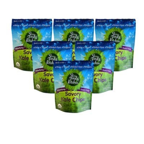 Savory Organic Kale Chips | Vegan, Gluten Free | 6 Bags