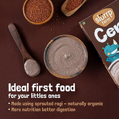 Slurrp Farm Sprouted Ragi Powder | Instant Healthy Wholesome Foo...