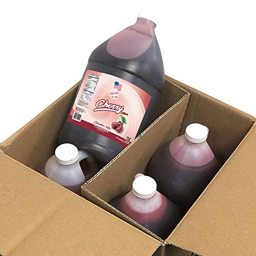Cherry Slushee Mix - Case Of 4 X 1 Gallons | 512 Oz Yields Appr