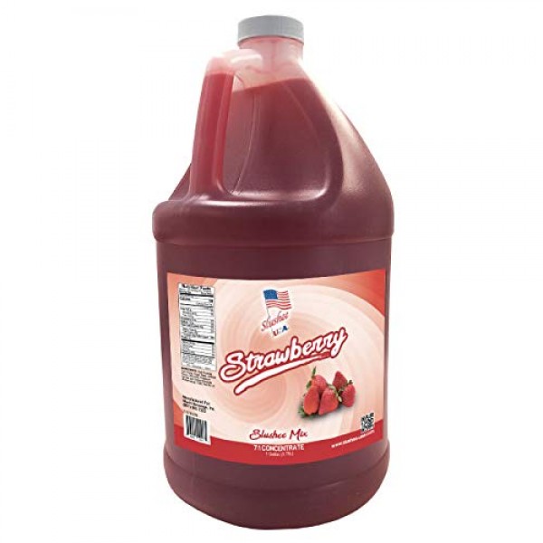 Strawberry Slushie Mix - 1 Gallon - 128 Oz Yields Approximately