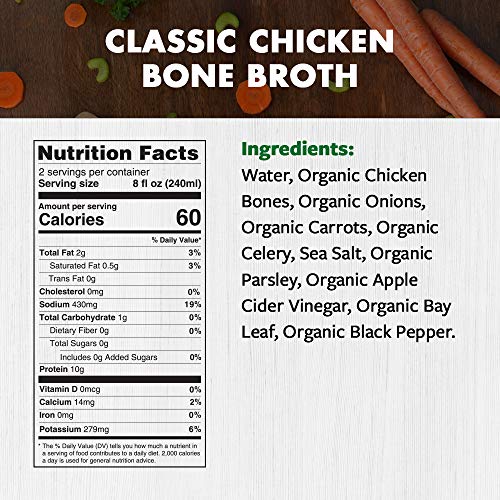 Smart Chicken Organic Chicken Broth Classic, 16.9 Ounce Pack O