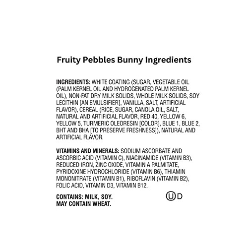 Chocolate Bunny Shaped Easter Candy Bundle Solid Rabbit With Fru...