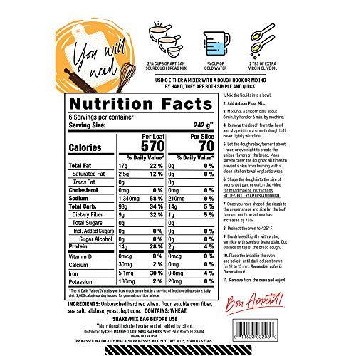 Chef Manfred &Amp; Dr. Sass Bakeries Unbleached Flour - 2 Resealable