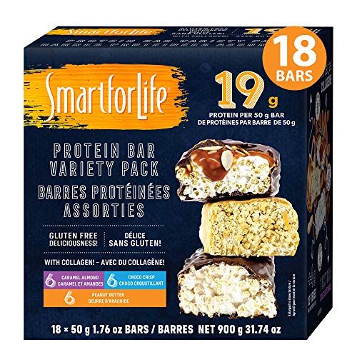 Smart for Life - High Protein, Low Sugar Bar Variety Pack, Glute...