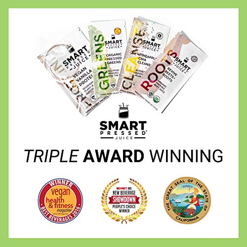 Smart Pressed Organic Greens Superfoods Juice Powder Single Serv