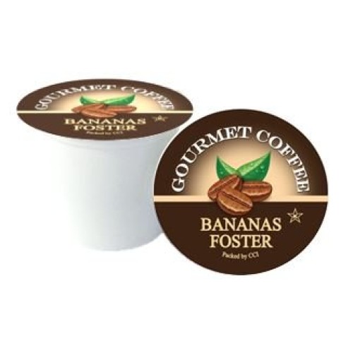 Bananas Foster Coffee, Medium Roast Gourmet Flavored Coffee Pods