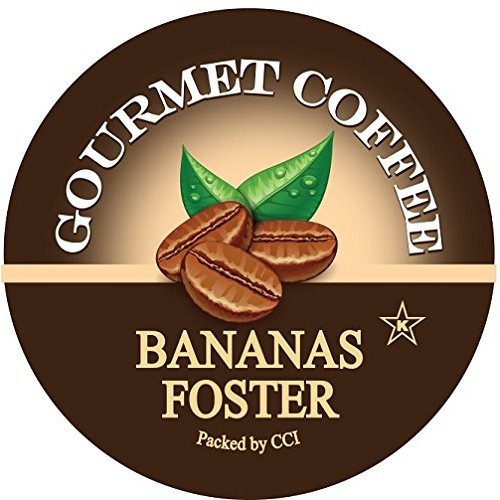 Bananas Foster Coffee, Medium Roast Gourmet Flavored Coffee Pods