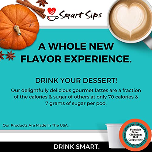 Smart Sips, Pumpkin Spice Cinnamon Roll Cappuccino, 24 Count, Si...