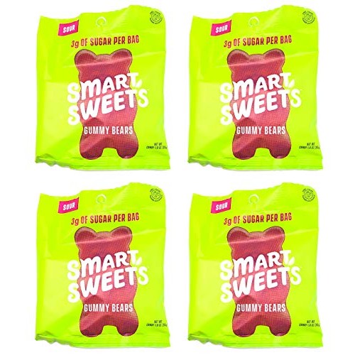 Keto-Friendly, Stevia Sweetened Fruity Gummy Bears, Sour Gummy B