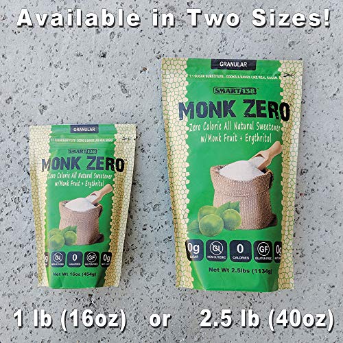 Monk Zero - Monk Fruit Sweetener, Non-Glycemic, Keto Approved, Z