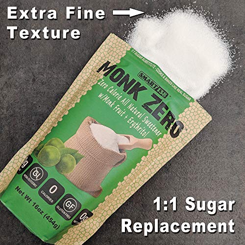 Monk Zero - Monk Fruit Sweetener, Non-Glycemic, Keto Approved, Z