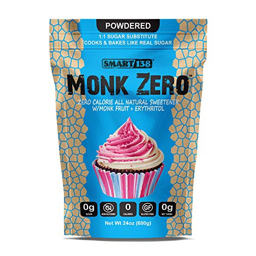 Monk Zero - Powdered Monk Fruit Sweetener, Non-Glycemic, Keto Ap