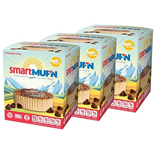 Gluten Free, Sugar Free, Keto Friendly Chocolate Chip Smartmufn