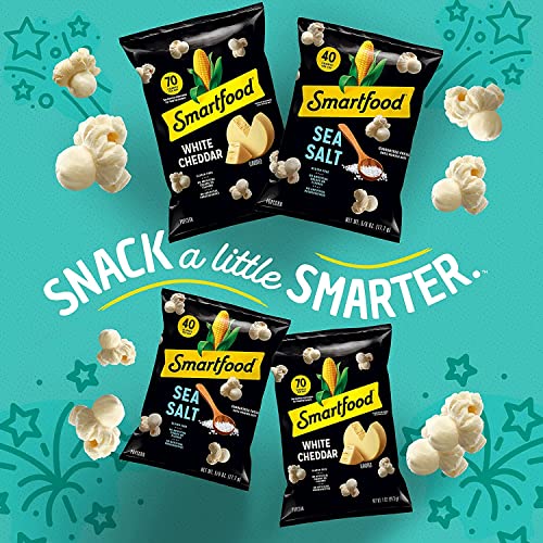 Smartfood White Cheddar Flavored Popcorn, 0.625 Ounce Pack Of 4