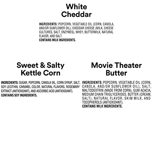 Smartfood Popcorn Variety Pack, 0.5 Ounce Pack Of 40