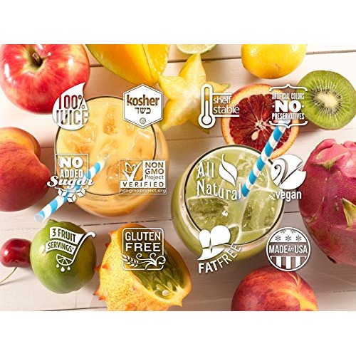 Smartfruit Harvest Greens + Detox, 100% Real Fruit Purée Smooth