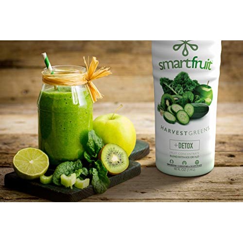 Smartfruit Harvest Greens + Detox, 100% Real Fruit Purée Smooth