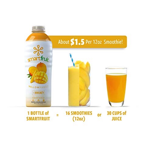 Smartfruit Mellow Mango + Immunity, 100% Real Fruit Purée, Non-G