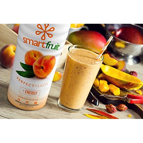 Smartfruit Perfect Peach + Energy, 100% Real Fruit Purée, Non-Gm