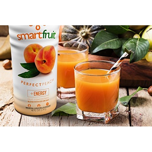 Smartfruit Perfect Peach + Energy, 100% Real Fruit Purée, Non-Gm