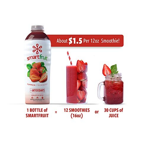 Smartfruit Summer Strawberry + Antioxidants, 100% Real Fruit Pur