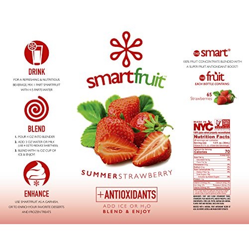 Smartfruit Summer Strawberry + Antioxidants, 100% Real Fruit Pur
