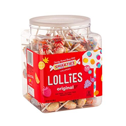 Ce De Candy Inc Smarties Pops 120 Piece Jar