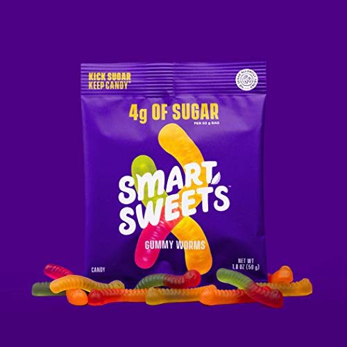 New Smartsweets Gummy Worms, Candy With Low Sugar 4G, Low Calo