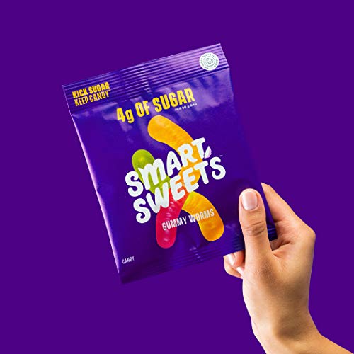 New Smartsweets Gummy Worms, Candy With Low Sugar 4G, Low Calo