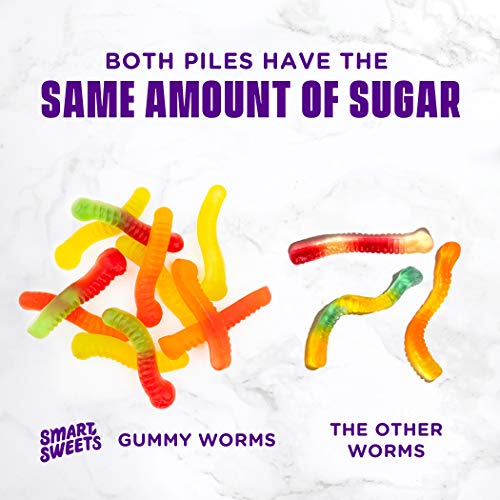 New Smartsweets Gummy Worms, Candy With Low Sugar 4G, Low Calo