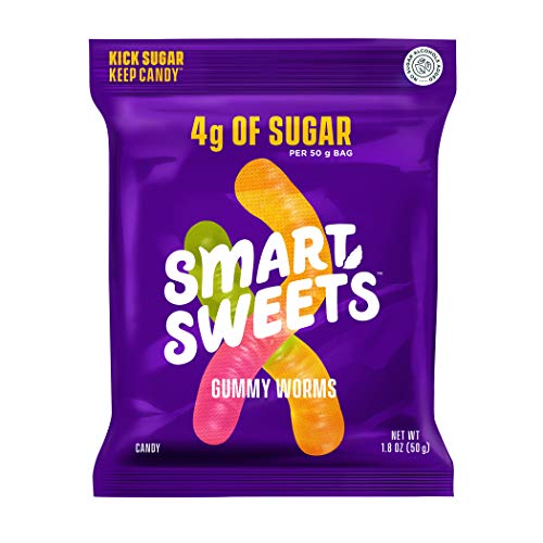 New Smartsweets Gummy Worms, Candy With Low Sugar 4G, Low Calo