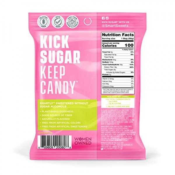 NEW SmartSweets Sourmelon Bites, Candy with Low Sugar 3g, Low ...