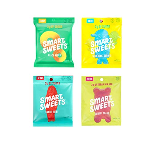 Smartsweets Peach Ring Gummy, Sour Gummy Bears, Sweet Fish, Sour
