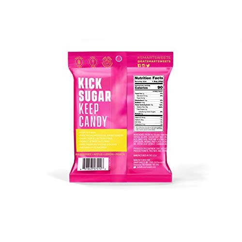 Smartsweets Low Sugar Gummy Bears Candy Fruity 1.8 Oz Bags Box