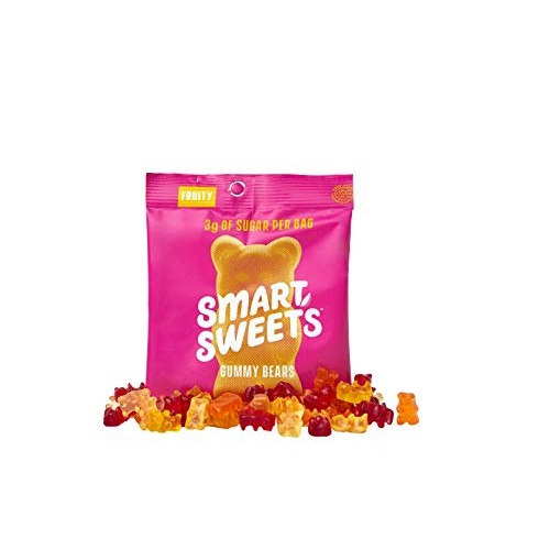 Smartsweets Low Sugar Gummy Bears Candy Fruity 1.8 Oz Bags Box