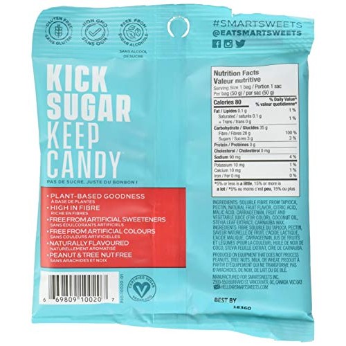 Smartsweets Low Sugar Sweet Fish Candy, 1.8 Ounce Bag, Free Of S