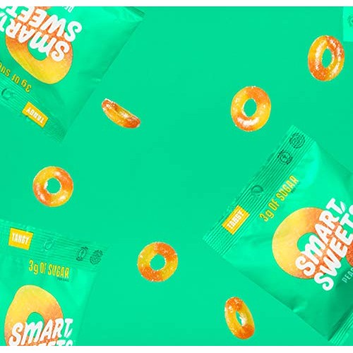 Smartsweets Peach Rings, 1.8 Oz Bags Box Of 12, Candy With Low