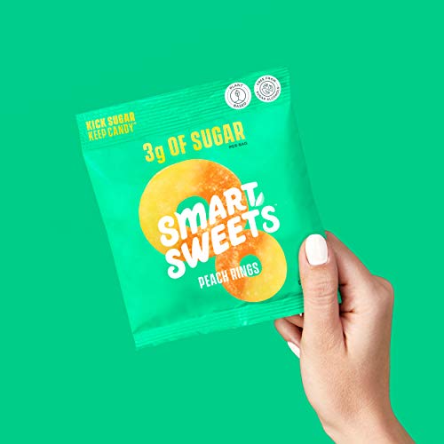 Smartsweets Peach Rings, Candy With Low Sugar 3G, Low Calorie,